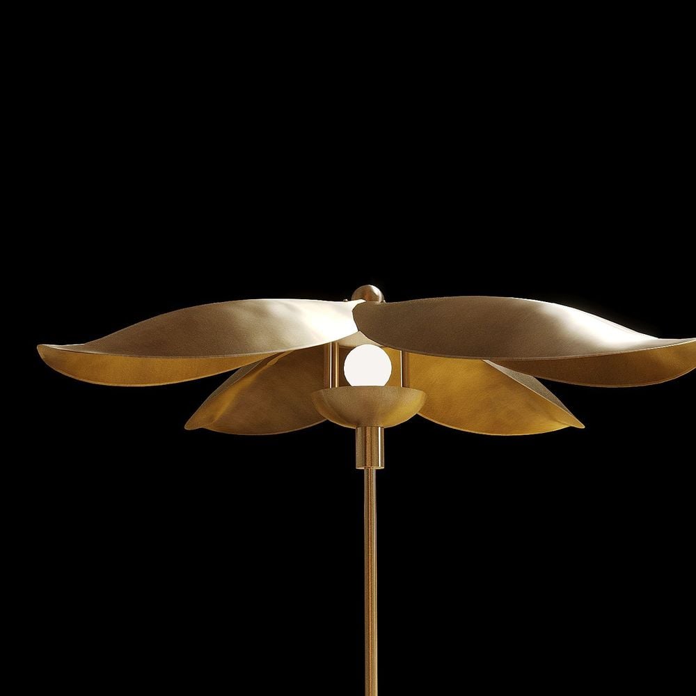Magnolia Metal Pendant Lamp 十字花落地灯细节